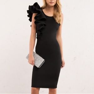Bodycon ruffle dress akira